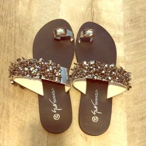 Brand new Jeweled Sandals size 37
